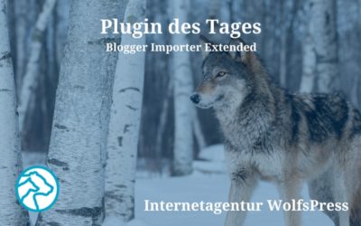 Plugin des Tages: Blogger Importer Extended