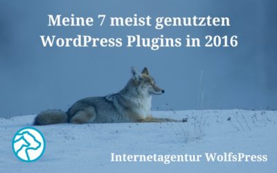 Meine 7 meist genutzten WordPress Plugins in 2016