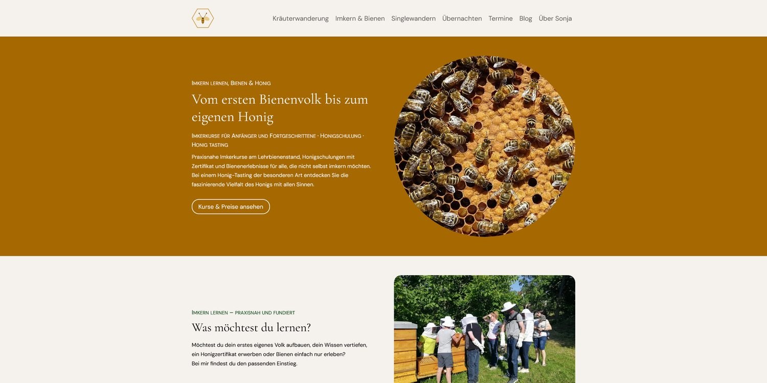 Sonja Heinemann Imkern Bienen